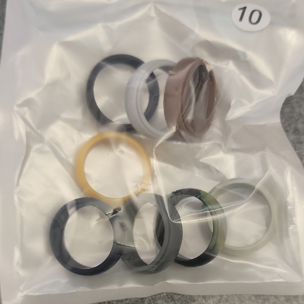 Men's Set Of Multicolor Silicone Rings